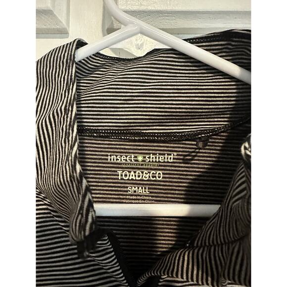 Toad & Co Insect Shield Debug Swifty 1/4 Zip Pullover Size Small Women’s Shirt - Picture 2 of 14